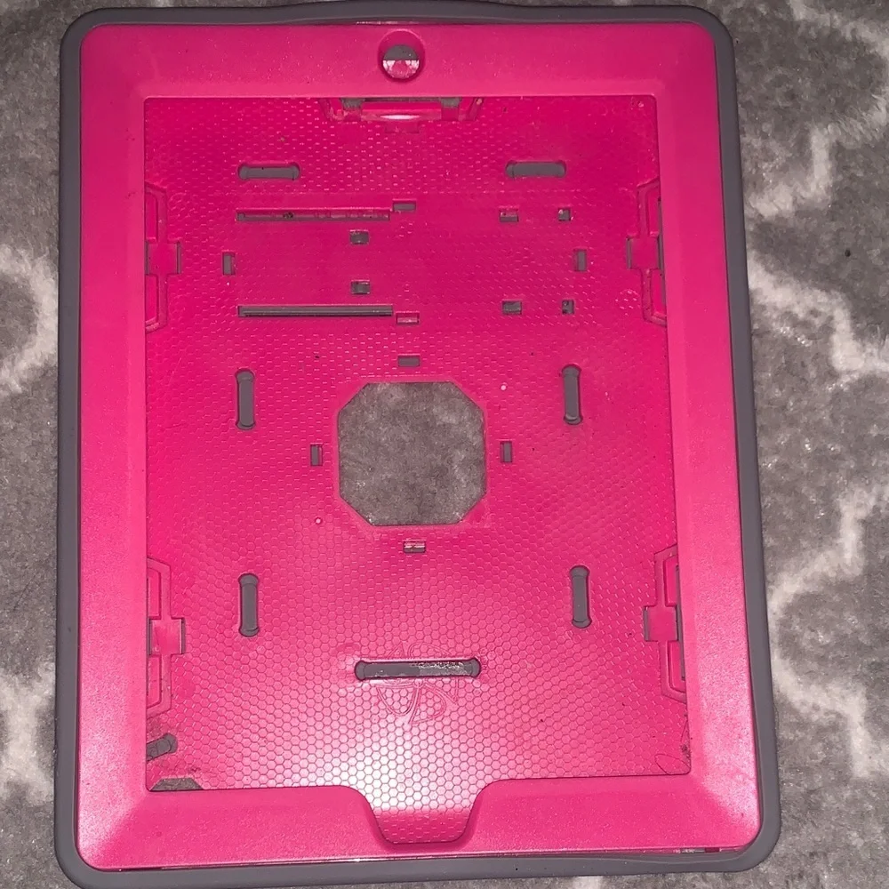 Pink and Gray Tablet Case